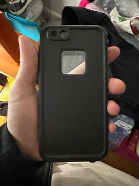 Black Lifeproof Protective Phone Case